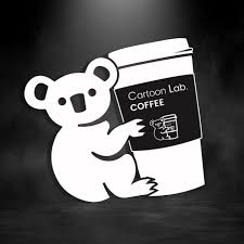 cartoon lab coffee logosu